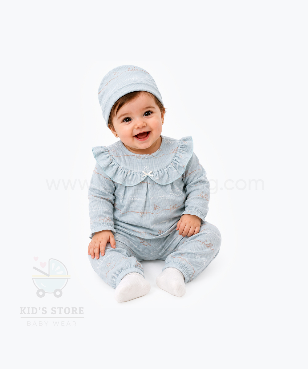بيجامة وطاقية فل مون مينت-1